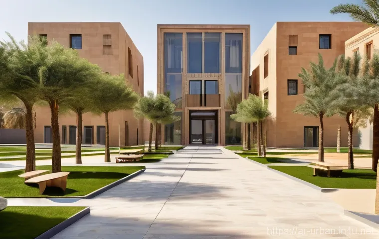 도시 성장관리 정책 - **Prompt:** A serene, meticulously planned urban park in a modern Arab city, bathed in warm, soft da...