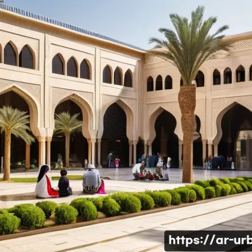 공공디자인 개념 - **Prompt 1: A Harmonious Blend of Heritage and Modernity in an Arabian City Square**
    "A wide-ang...