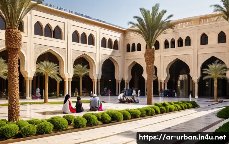 공공디자인 개념 - **Prompt 1: A Harmonious Blend of Heritage and Modernity in an Arabian City Square**
    "A wide-ang...